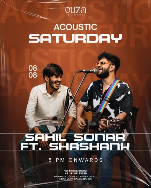 Acoustic Saturday at Ouza Cocktail Bar & Kitchen