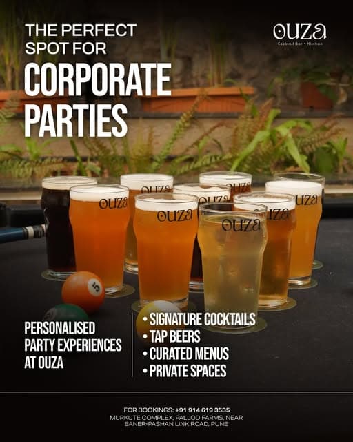 Private & Corporate at Ouza Cocktail Bar & Kitchen